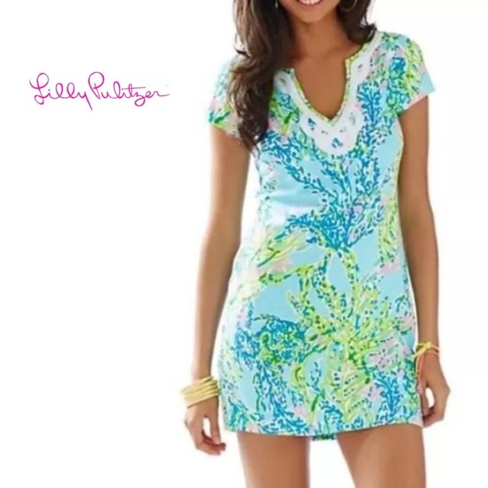 EUC Size Medium Brewster dress in Blue Heaven